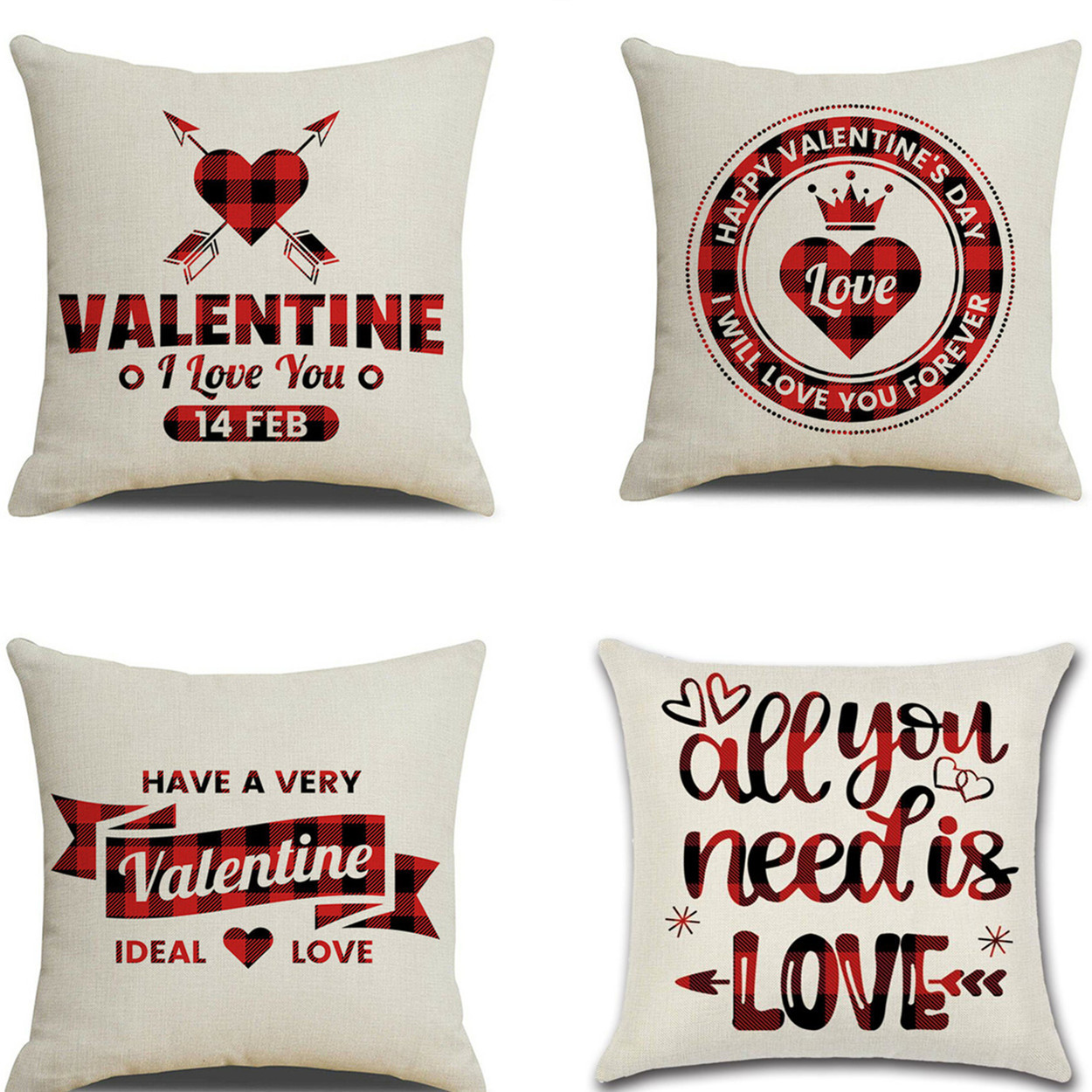 Romantic Heart Pillow Covers